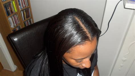 Middle Part Sew In Weave Tutorial And Braid Pattern