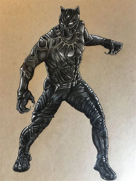 Black Panther Color Pencil By Kelraza On Deviantart