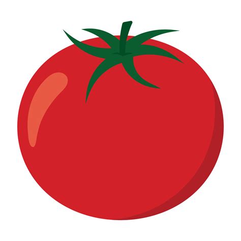 Tomato Icon Clipart Vegetable Vector Illustration 19862489 Vector Art