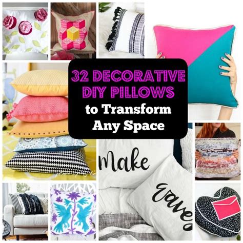 32 Decorative Diy Pillow Ideas That Will Transform Any Space