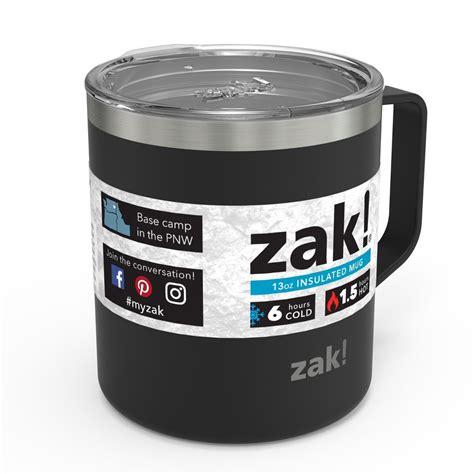 Zak Designs Zak Designs 13oz Double Wall Stainless Steel Camp Mug