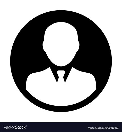 Profile Icon Male User Person Avatar Symbol Vector Image