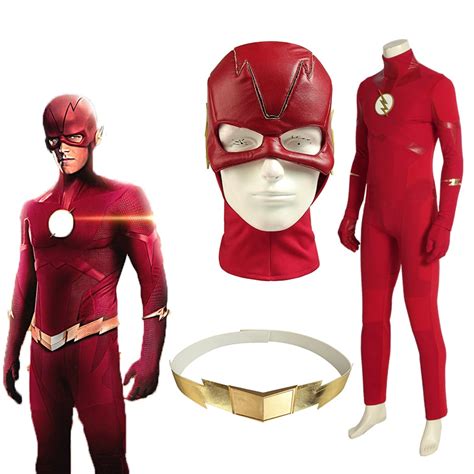 Costumes The Flash Season 1 Barry Allen Cosplay Costume Custom Made Halloween Costume Men