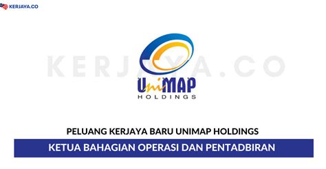 Universiti malaysia perlis (unimap) invites qualified malaysians to fill the positions as below.interested applicants are invited to apply online with a comprehensive resume and only. Jawatan Kosong Terkini Unimap Holdings ~ Ketua Bahagian ...