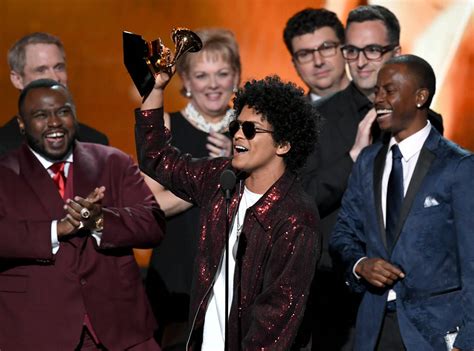 Grammys 2018 Winners Bruno Mars Wins Album And Record Of The Year