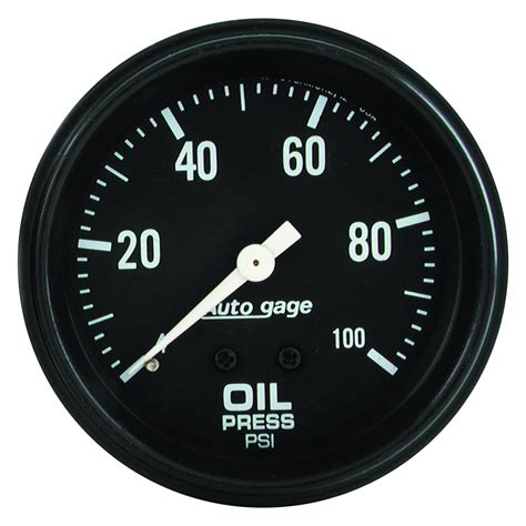 Auto Meter 2312 Auto Gage Series 2 58 Oil Pressure Gauge 0 100 Psi