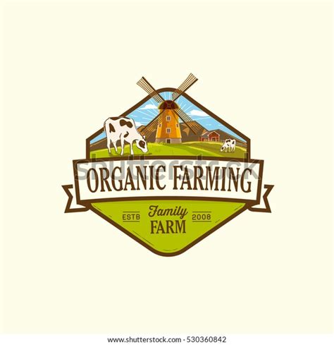 Organic Fresh Product Vector Logofarm Fresh Stock Vector (Royalty Free 