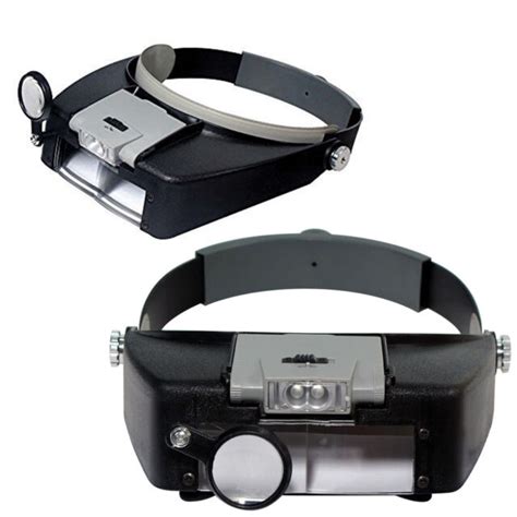 jeweler magnifier headband headset led head lamp light magnifying glass loupe ebay
