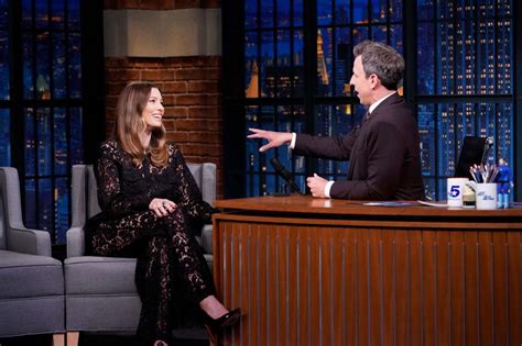 Jessica Biel On Late Night With Seth Meyers Gotceleb