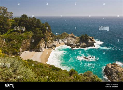 Mcway Falls In Julia Pfeiffer Burns State Park Along Rt1 In Big Sur On