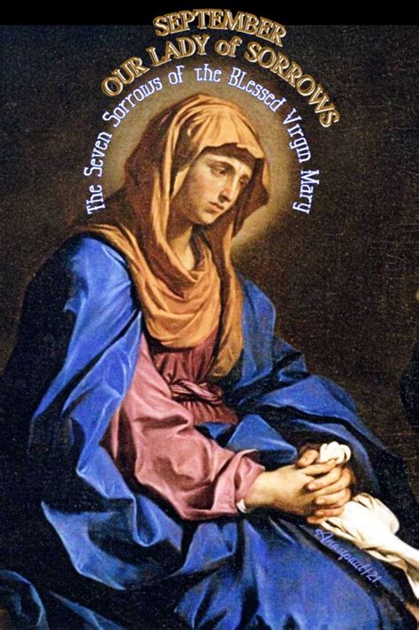 September Devotion The Seven Sorrows Of The Blessed Virgin Mary