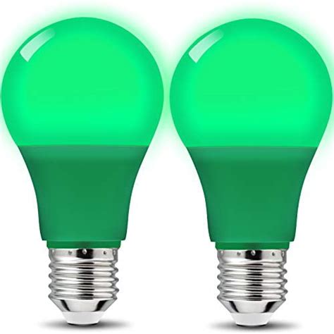 Led Green Light Bulb A19 5watts With E26 Base 40w Equivalent Colored