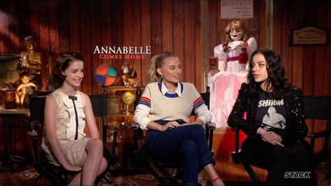 Annabelle Comes Home Cast And Crew Interview Youtube