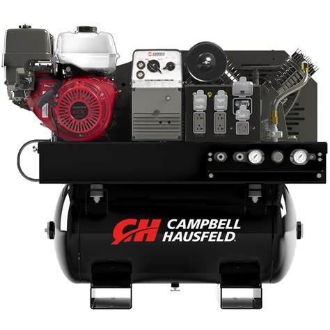 Campbell Hausfeld 30 Gallon Two Stage Portable Corded Gas Horizontal
