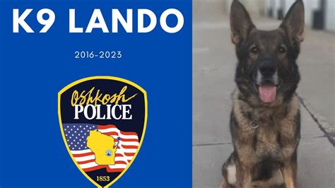 Oshkosh police K9 dog euthanized because of an autoimmune disease