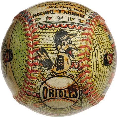 George Sosnak Folk Art Baseball Baltimore Oriol