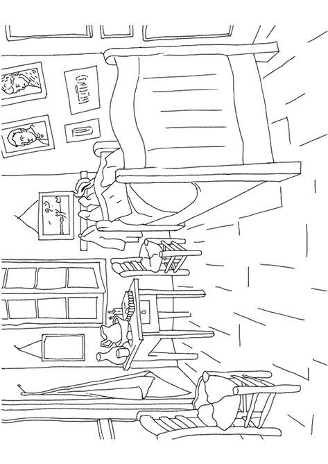 Maybe you would like to learn more about one of these? Coloriage de La Chambre de Van Gogh. | Disegni da colorare ...