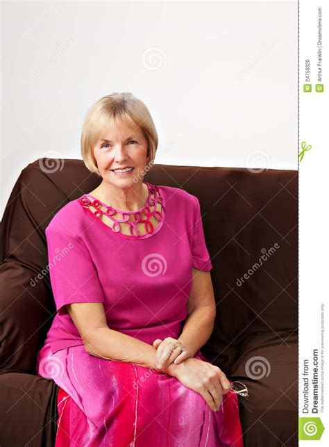 Portrait Of Mature Woman Stock Photo Image Of Healthy