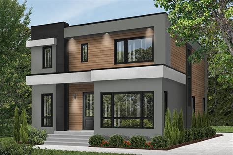 4 Bed Modern House Plan With Master Balcony 22488dr Architectural