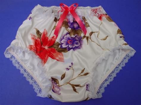 Dbl Silky Satin Frilly Sissy Panties Choice Of 3 Colors Ebay