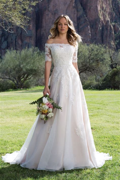 Buying and selling with us is safe. Style 1147: Corded and Beaded Lace A-line Gown with Jacket ...