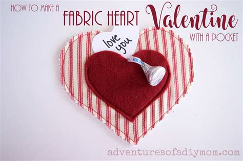 How To Make A Fabric Heart Valentine With A Pocket Adventures Of A