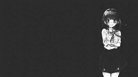 Fondos De Pantalla Oscuro Minimalismo Chicas Anime 1920x1080