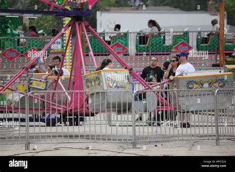 Magnificent carnival thrill ride Stock Photo - Alamy