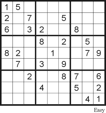 Generate unlimited sudoku puzzles with varying degrees of difficulty! Sudoku puzzle 6 (Easy) - Free Printable Puzzles