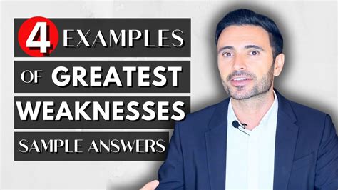 What Are Your Greatest Weaknesses 4 Sample Answers Youtube