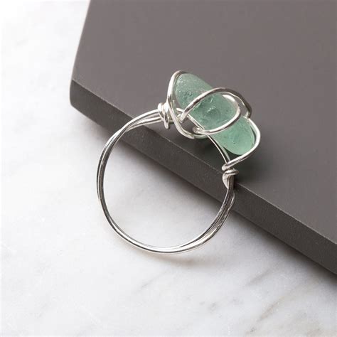 Wire Wrapped Sea Glass Ring Jewellery Making Kit