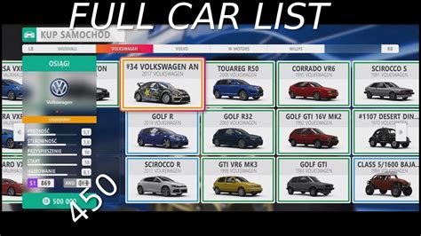 Forza Horizon 4 | Official Full Car List | Timelaps 
