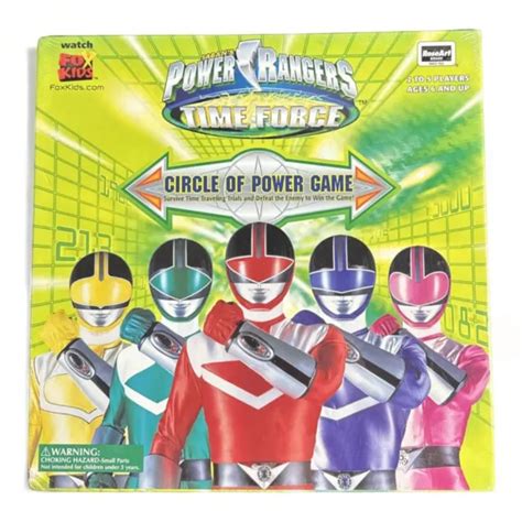 roseart power rangers time force board game circle of power 2001 new sealed £36 23 picclick uk