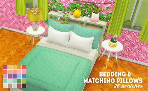 Lina Cherie Ts4 Matching Bedding And Pillows I Wanted Some Maxis Match
