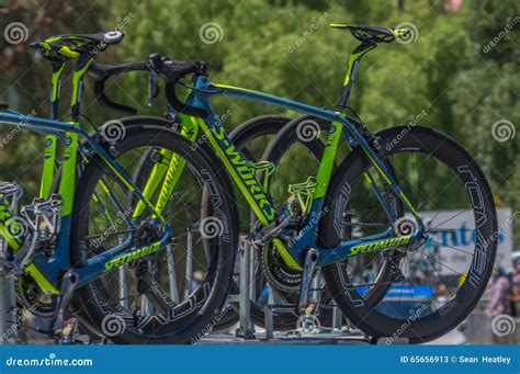 Pro Cycling Team Bikes Editorial Stock Photo Image Of Team 65656913