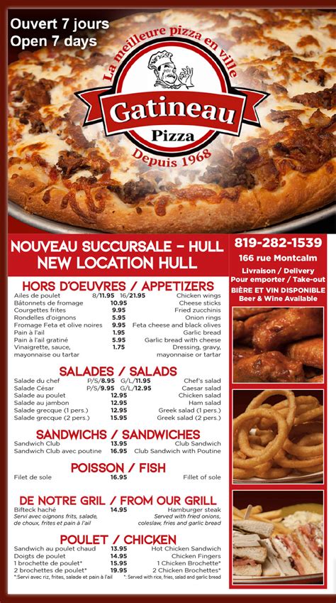 Gatineau Pizza 166 Rue Montcalm Hull Commandez En Ligne