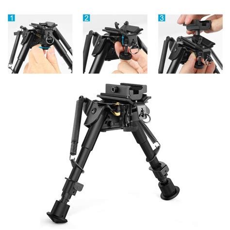 Harris Style Inch Tactical Swivel Bipod With Built In Podlock AirsoftBuy