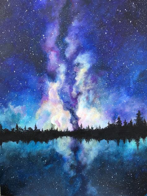 Wide Open Spaces Painting Space Painting Galaxy Painting Galaxy Art