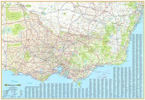Victoria State Wall Map Ubd 370 Buy Wall Map Of Victoria Mapworld