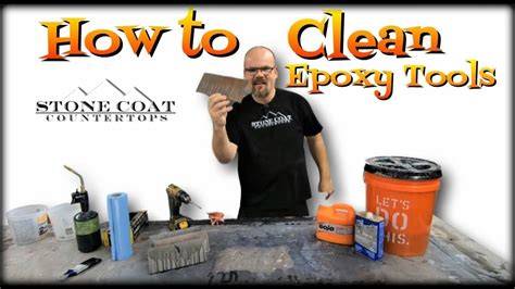 Fortunately, epoxy floor care is extremely easy. How to Clean Epoxy Tools - YouTube | Resin countertops ...