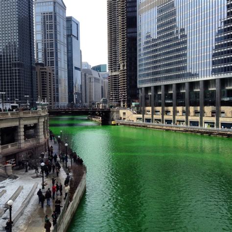 The Chicago Green River Celebrates St Patricks Day Everyones Irish
