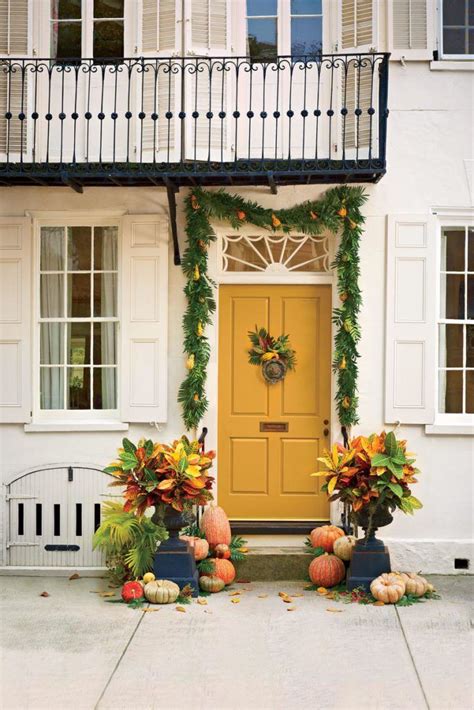 80 elegant ways to decorate for fall the glam pad fall front porch ideas fall front door