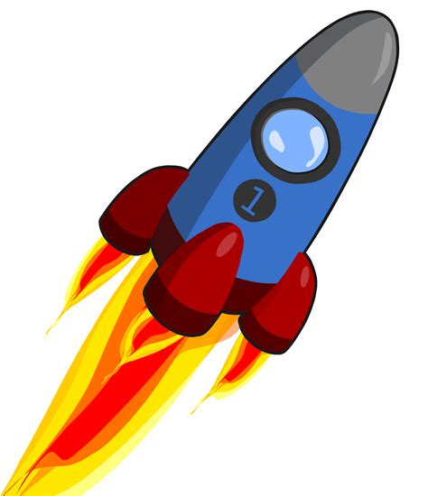 Cartoon Images Of Rocket Printable Template Calendar