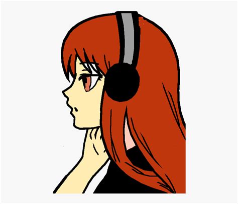 Listening To Music Anime Girl