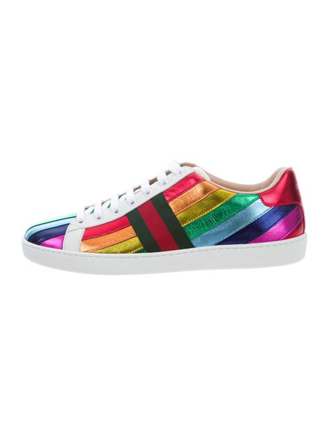 Gucci 2017 Ace Rainbow Sneakers W Tags Shoes Guc152652 The Realreal