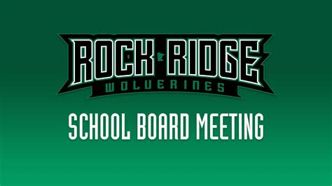 Rock Ridge School Board Meeting July 26 2021 Youtube