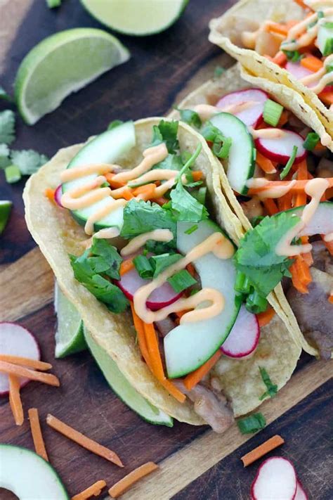 Maybe you would like to learn more about one of these? Chicken Banh Mi Tacos - Bowl of Delicious