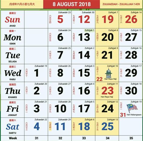 July 2018 is observed as. Cuti Perayaan 2018 Yang Diperuntukkan Oleh KPM - Pendidik2u