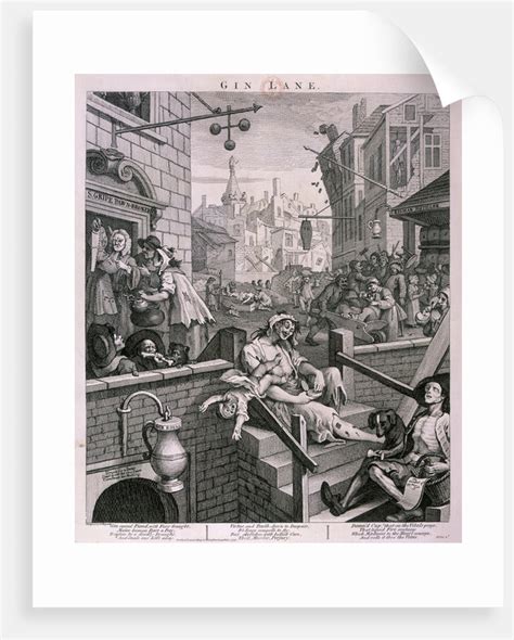 Gin Lane Posters And Prints By William Hogarth