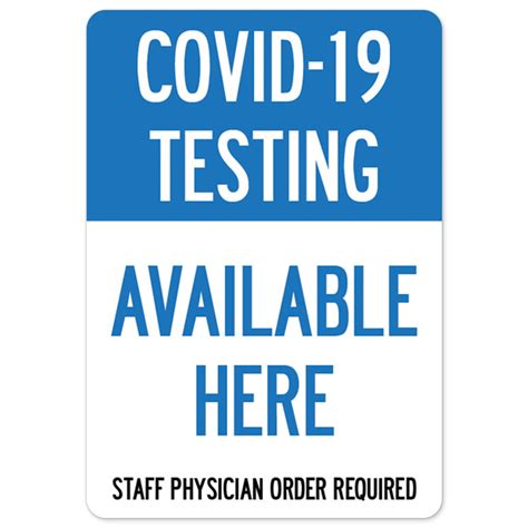 Covid 19 Notice Sign Covid 19 Testing Available Here Vinyl Decal